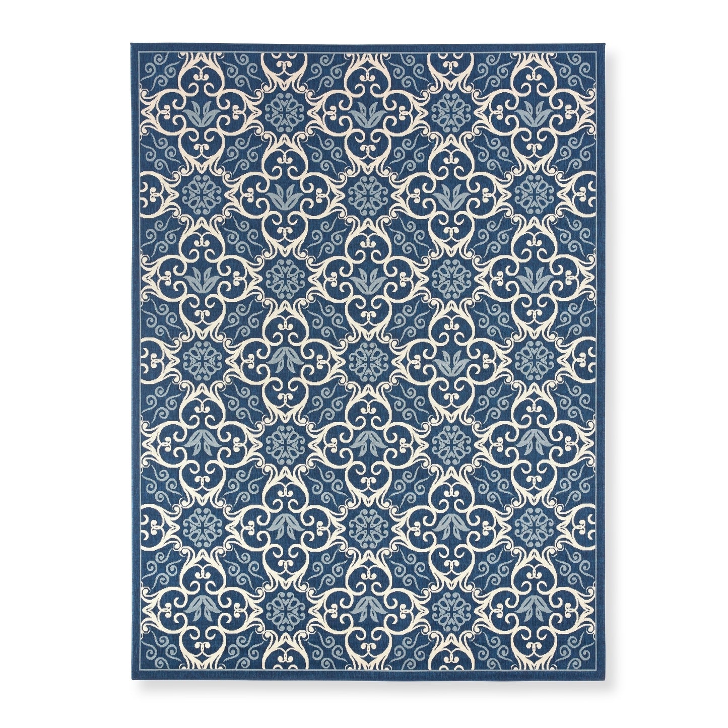 Nourison Caribbean Floral Geometric Indoor/Outdoor Area Rug