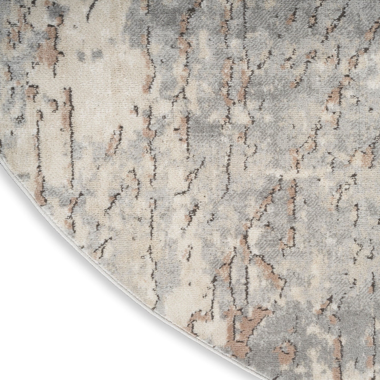 Nourison Concerto Distressed Abstract Beige Grey Area Rug