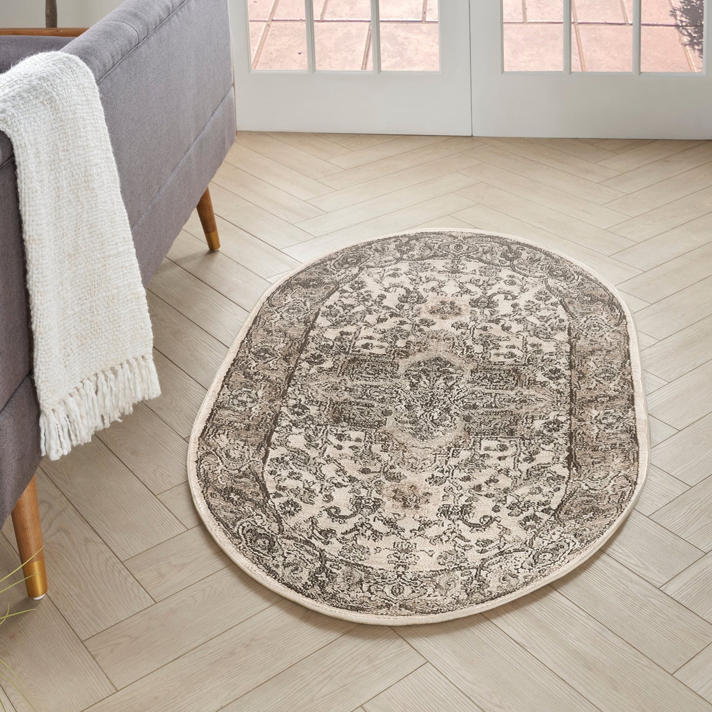 Nourison Concerto Classic Persian Medallion Area Rug.