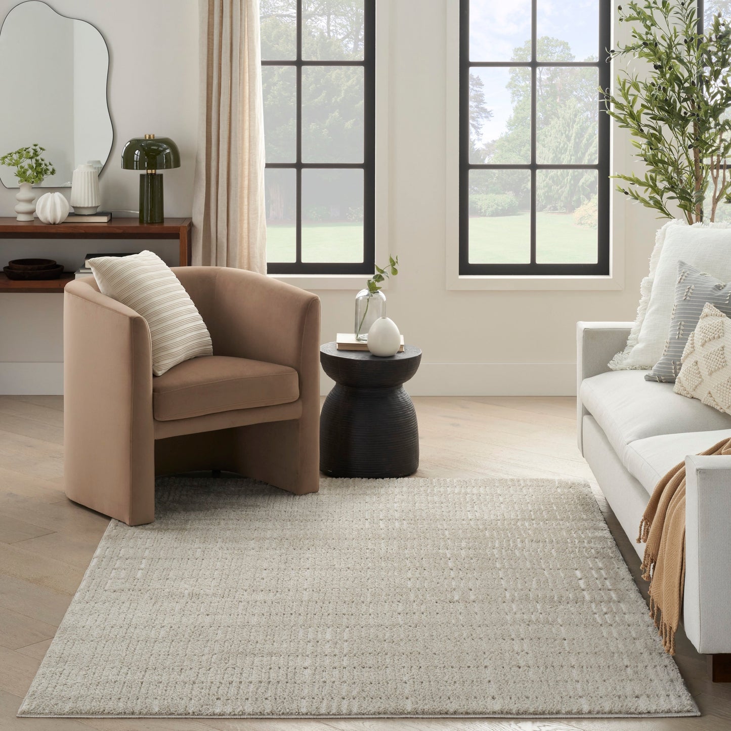 Nourison Cozy Modern Indoor Abstract Area Rug