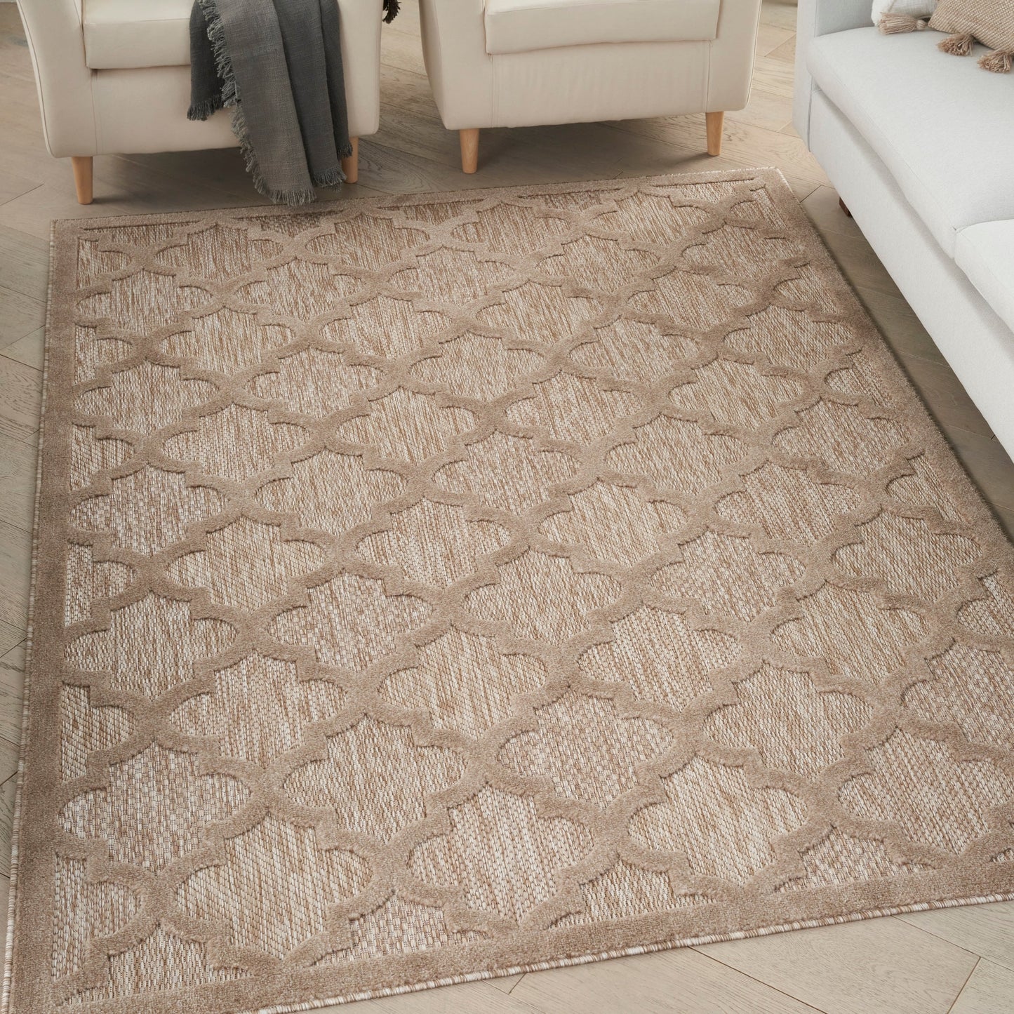 Nourison Easy Care Indoor/Outdoor Moroccan Trellis Area Rug