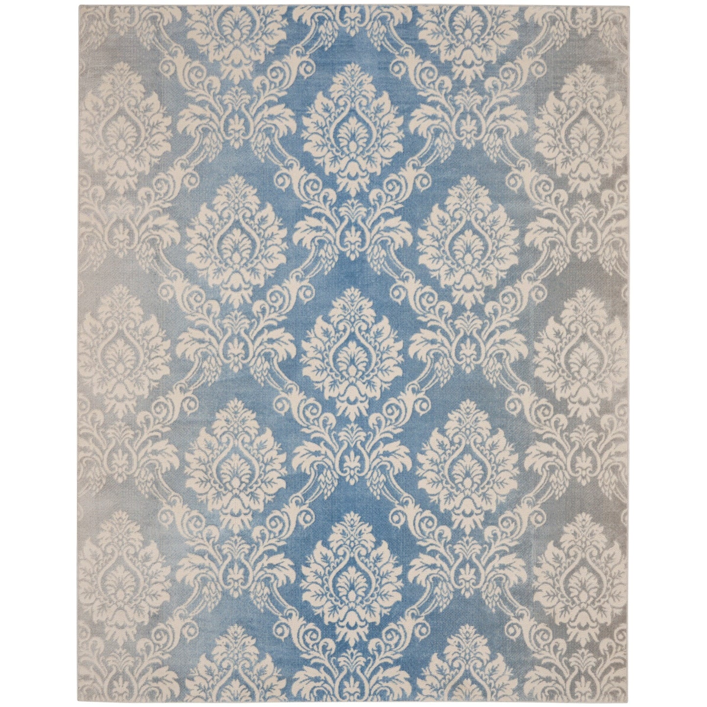 Nourison Elation Damask Pattern French Country Area Rug