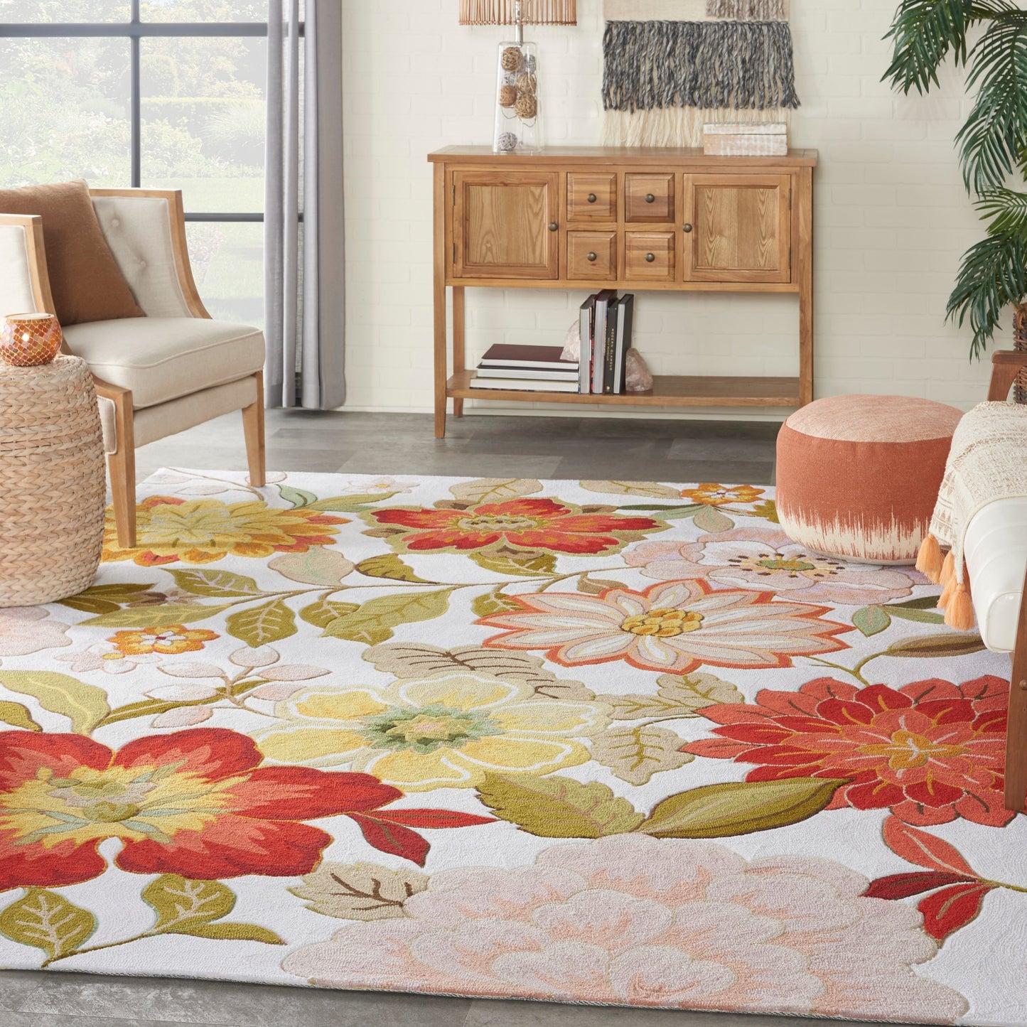 Nourison Fantasy Floral Wildflowers Area Rug
