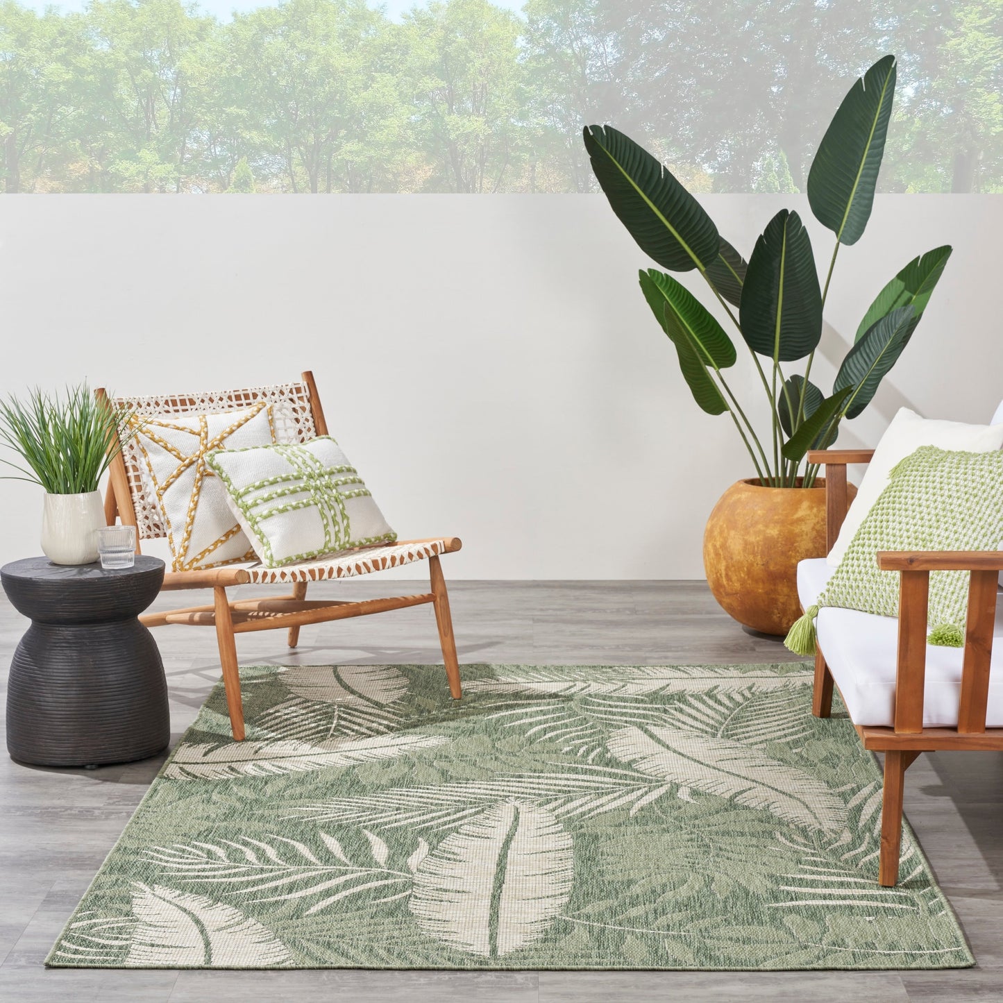 Nourison Garden Oasis Indoor/Outdoor Nature Area Rug