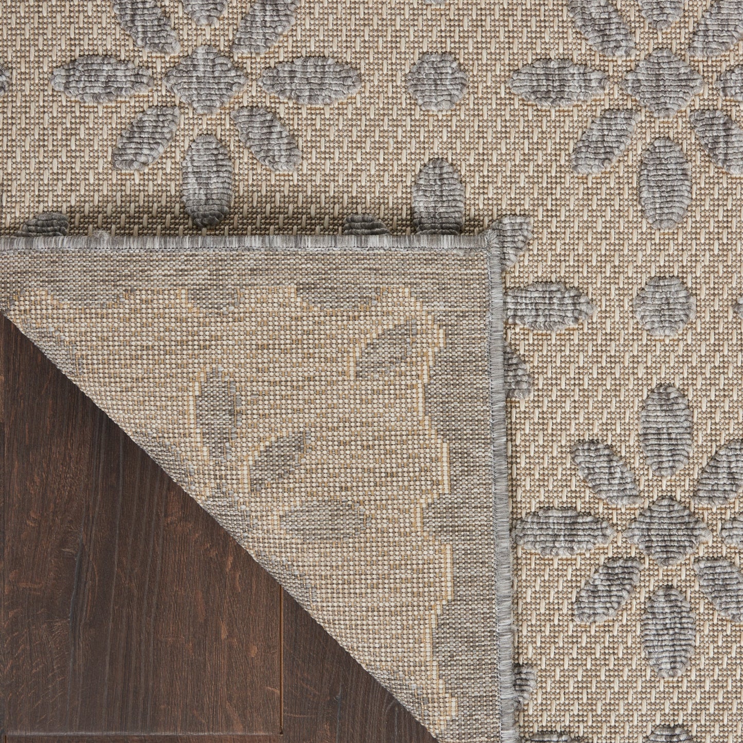 Nourison Palamos Modern Floral Hi Low Geometric Indoor Outdoor Area Rug