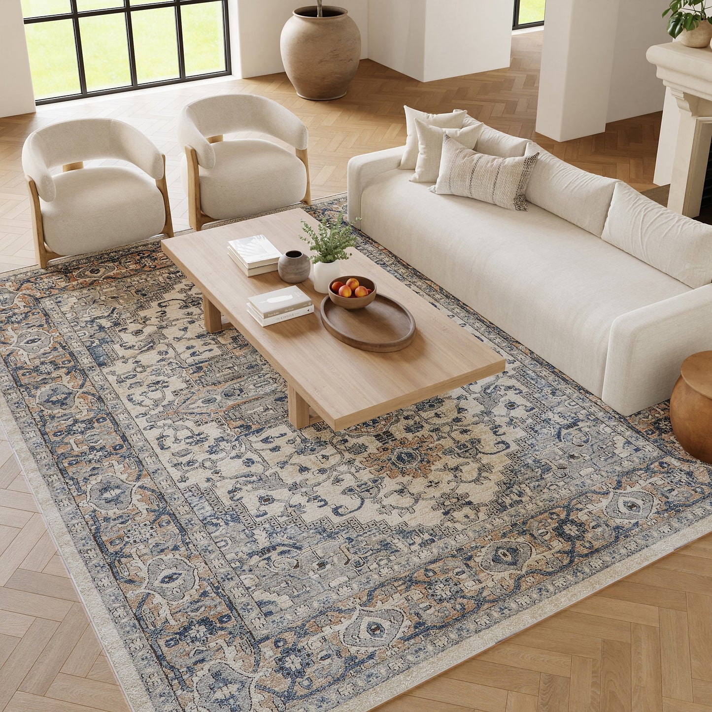 Nourison Quarry Indoor only Persian Area Rug.