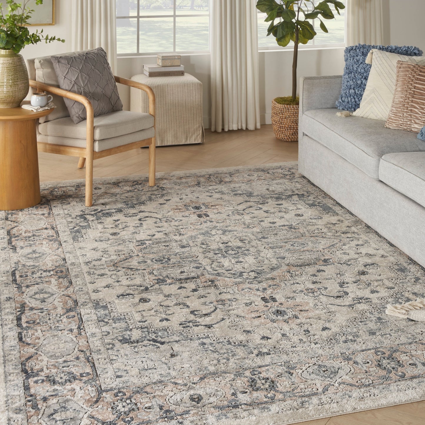 Nourison Quarry Indoor only Persian Area Rug.