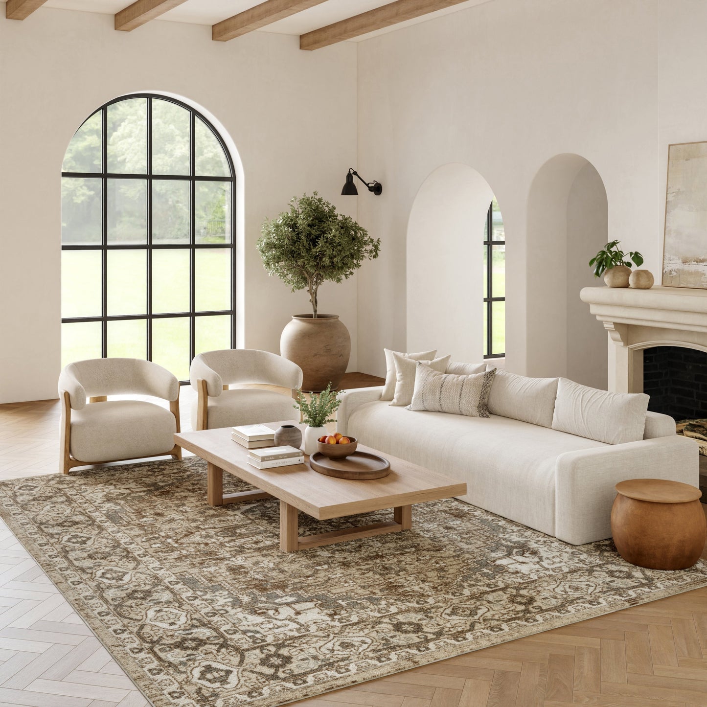 Nourison Quarry Indoor only Persian Area Rug.