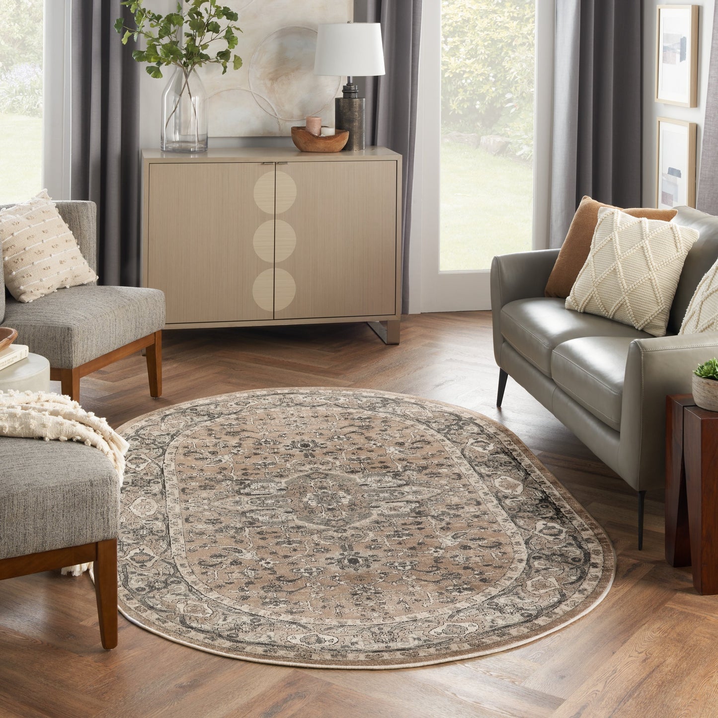 Nourison Quarry Indoor only Persian Area Rug.