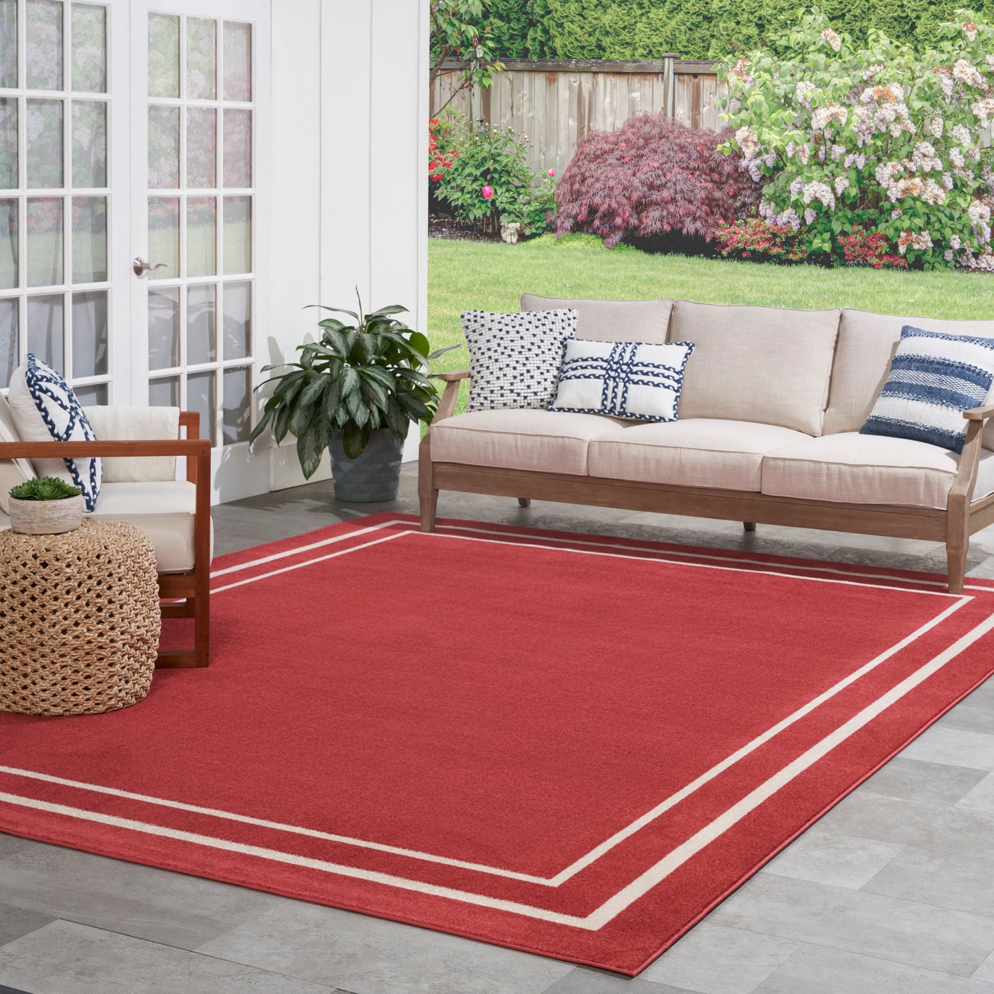 Nourison Sandy Indoor / Outdoor Solid Area Rug