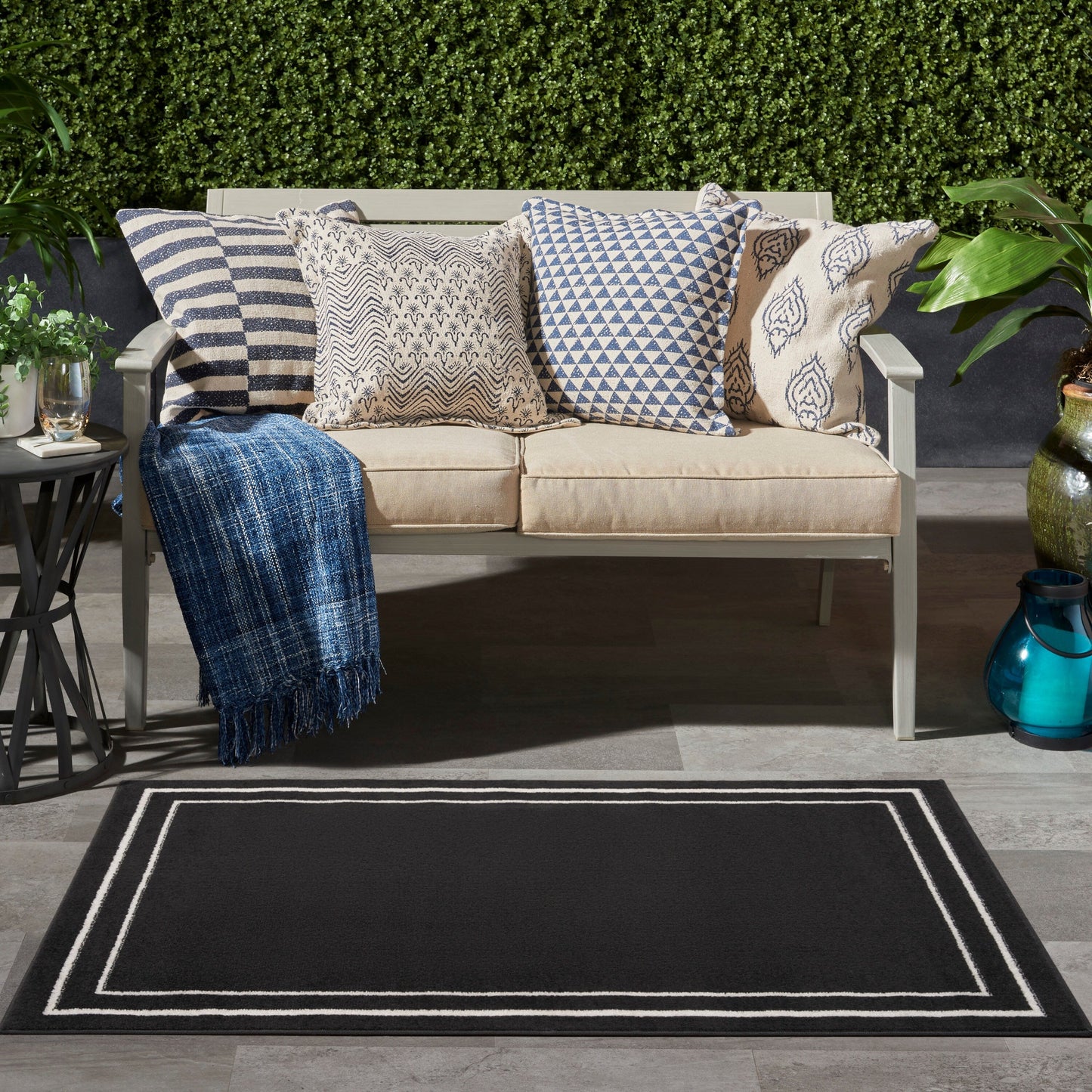 Nourison Sandy Indoor / Outdoor Solid Area Rug