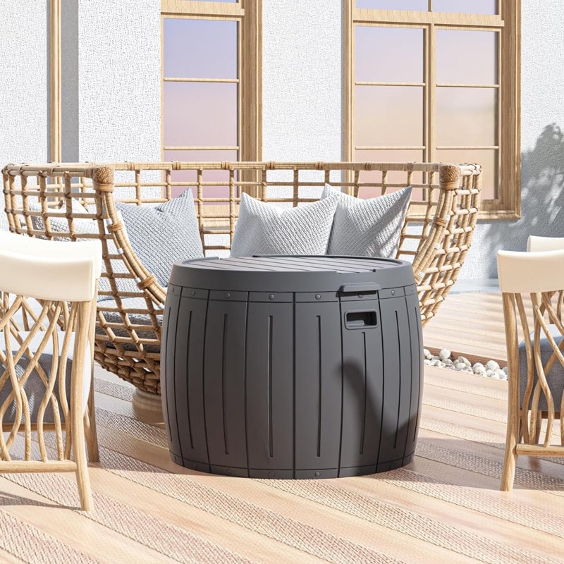 Outdoor Patio Storage Resin Lockable Deck Box