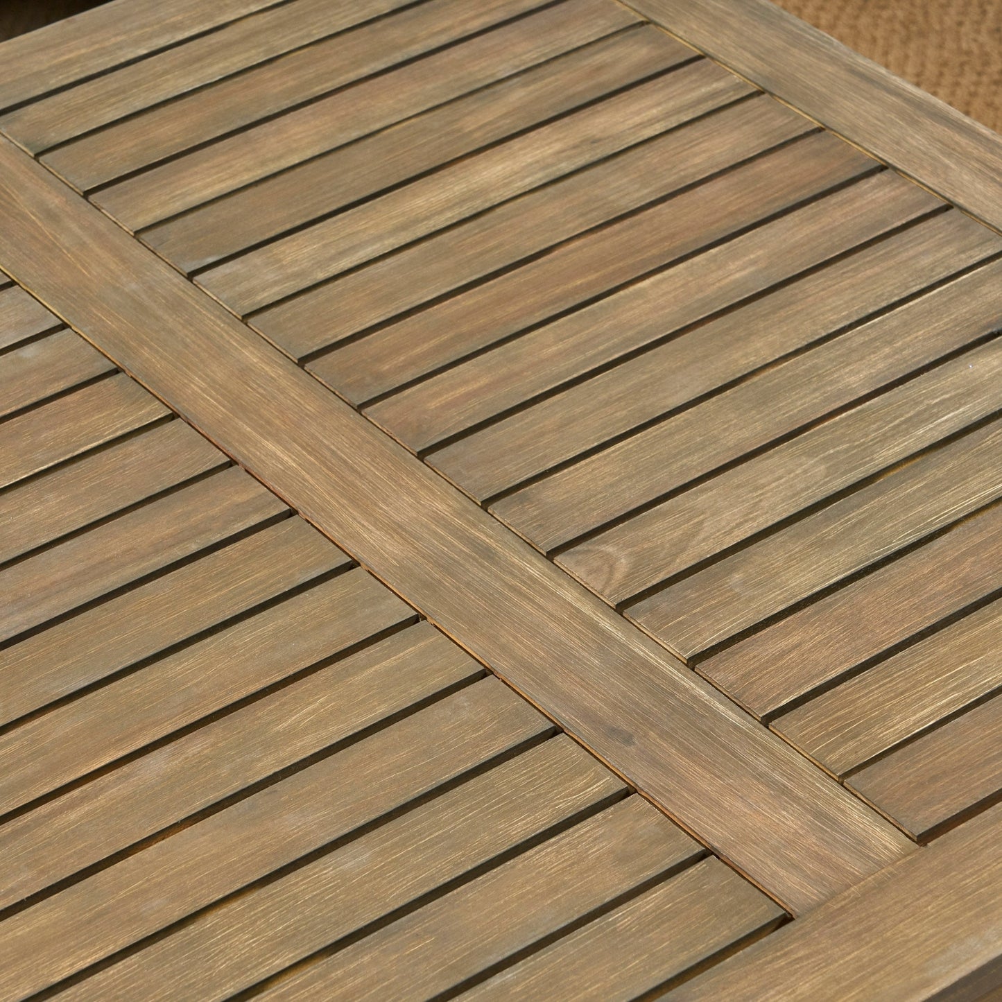 Ensemble de canapés d'extérieur Perla 7 pièces en bois d'acacia avec coussin par Christopher Knight Home