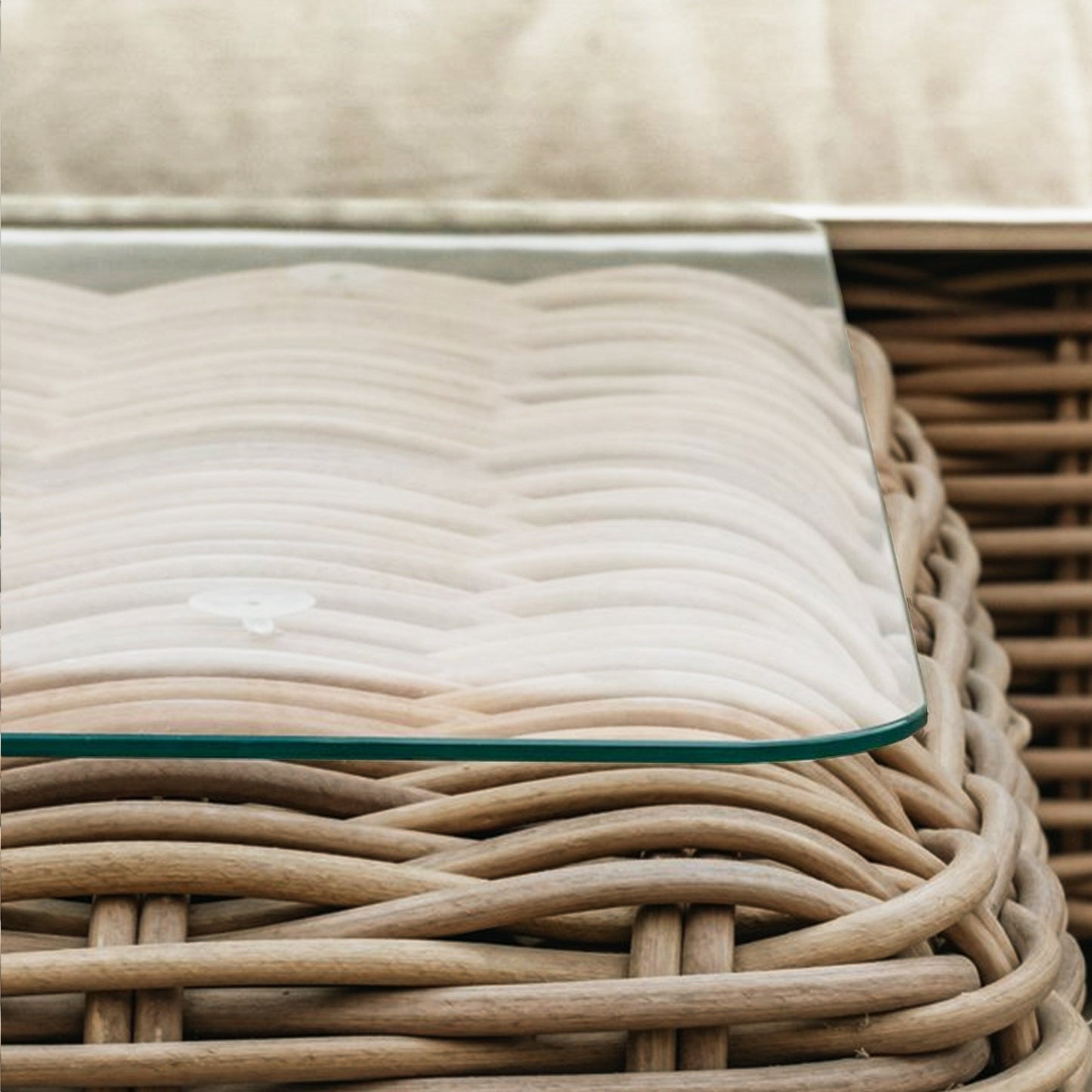 Ensemble de salon d'angle d'extérieur/terrasse Poly & Bark Puglia avec table basse