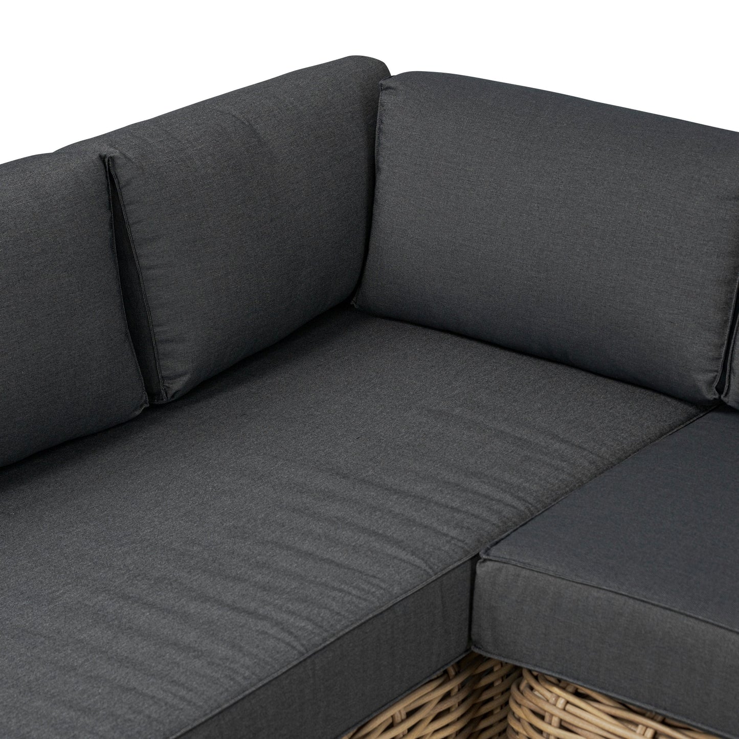 Ensemble de salon d'angle d'extérieur/terrasse Poly & Bark Puglia avec table basse