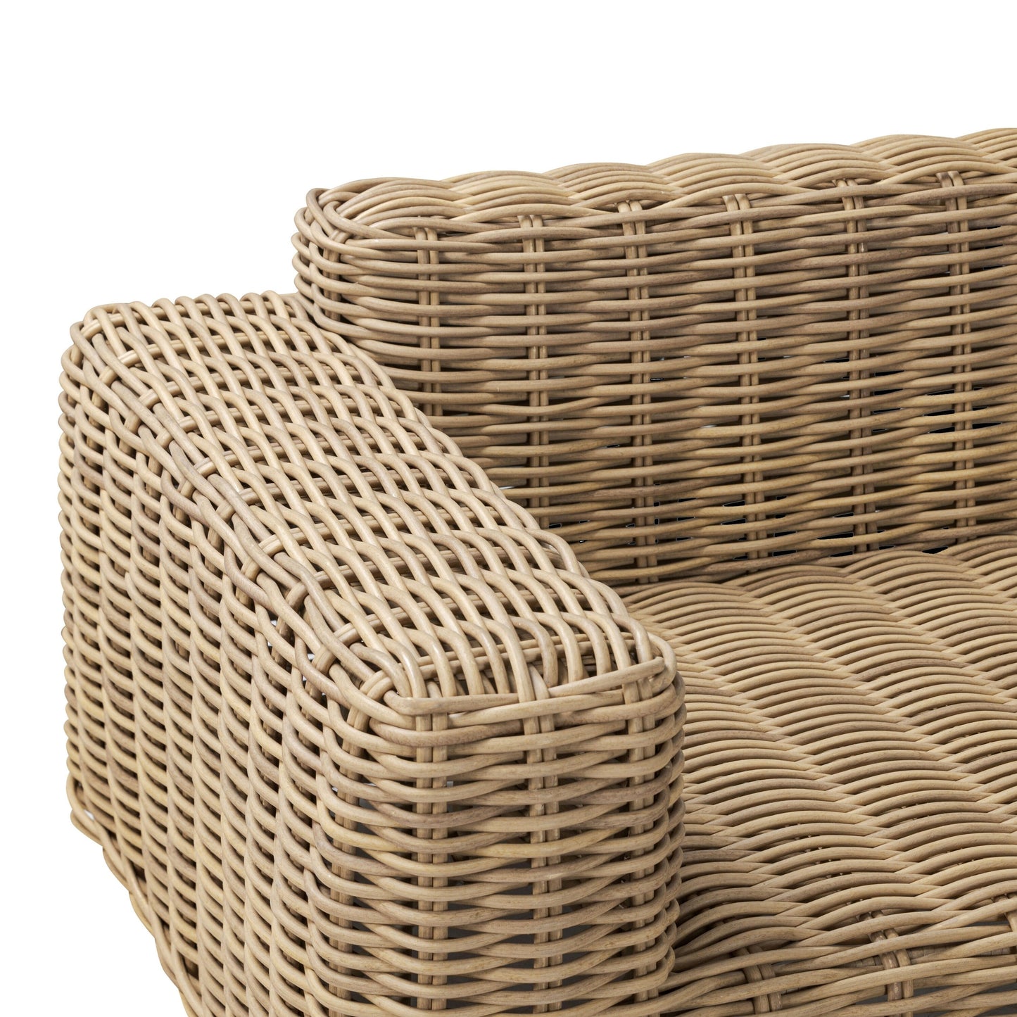 Ensemble de salon d'angle d'extérieur/terrasse Poly & Bark Puglia avec table basse