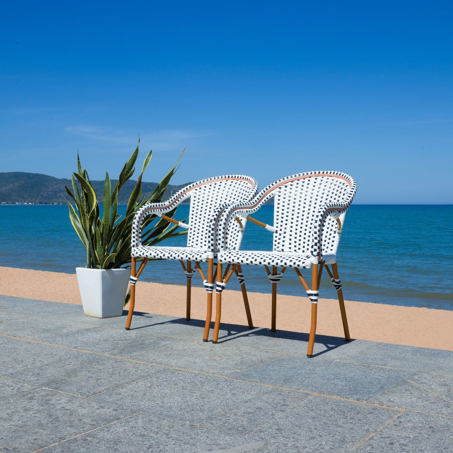 Fauteuil SAFAVIEH Doreth (lot de 2) - 23 L x 36 P x 25 H