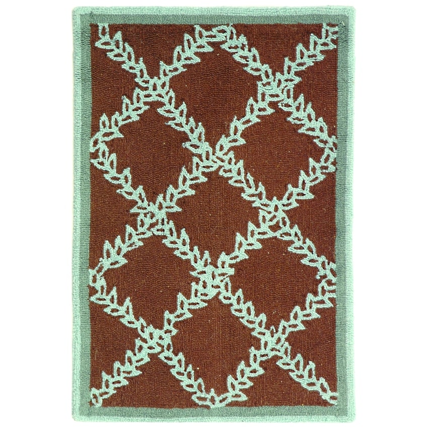 SAFAVIEH Handmade Chelsea Sunstripe Trellis French Country Wool Rug