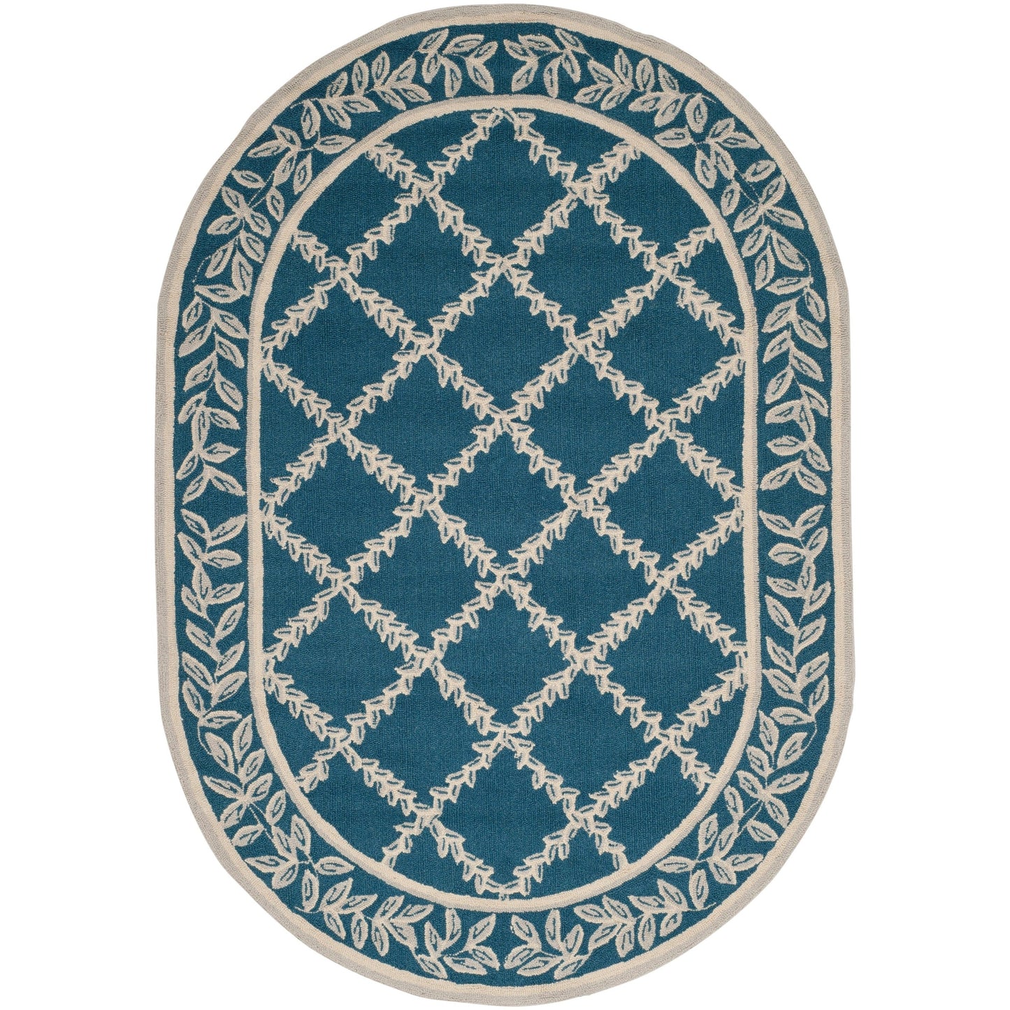 SAFAVIEH Handmade Chelsea Sunstripe Trellis French Country Wool Rug