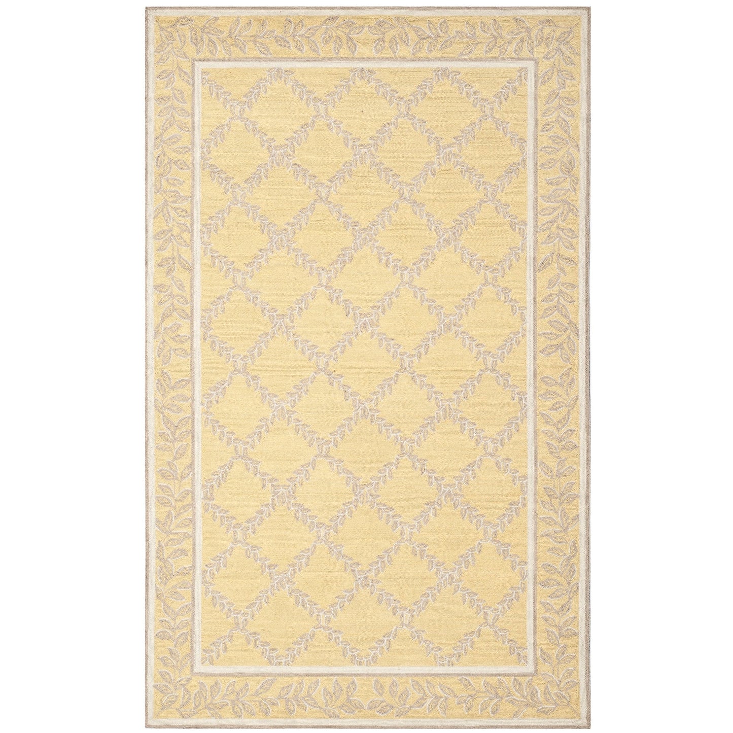 SAFAVIEH Handmade Chelsea Sunstripe Trellis French Country Wool Rug