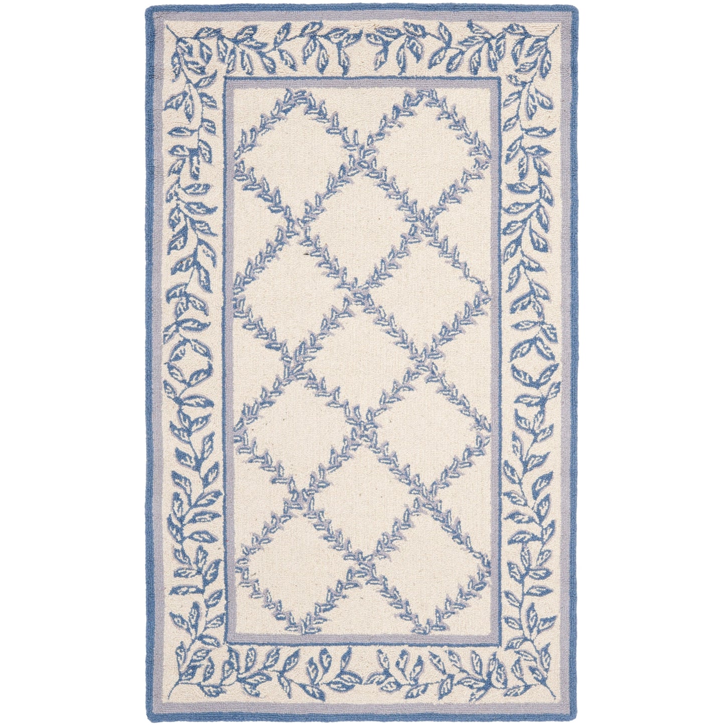 SAFAVIEH Handmade Chelsea Sunstripe Trellis French Country Wool Rug