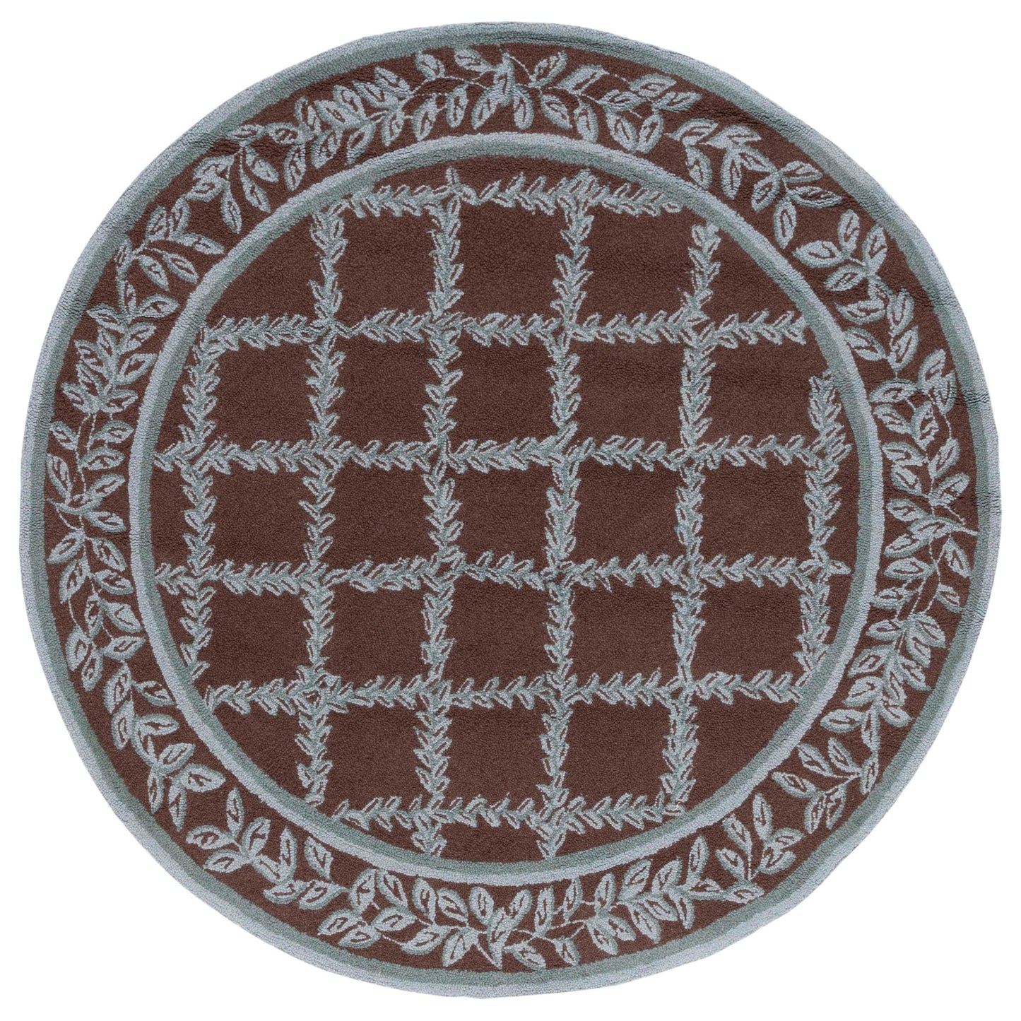 SAFAVIEH Handmade Chelsea Sunstripe Trellis French Country Wool Rug