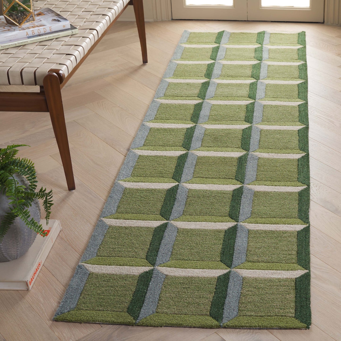 SAFAVIEH Handmade Genre Hikariko Mid-Century Modern Wool Rug