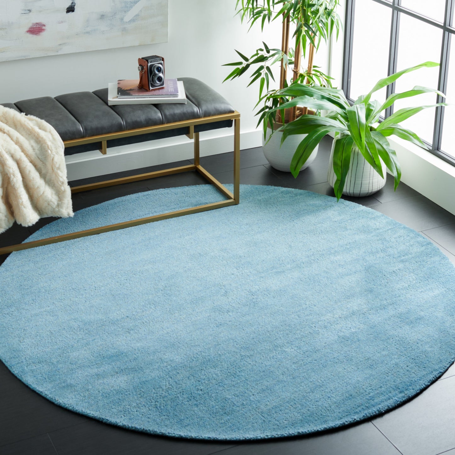 SAFAVIEH Handmade Himalaya Colorweave Plaid Modern Wool Rug