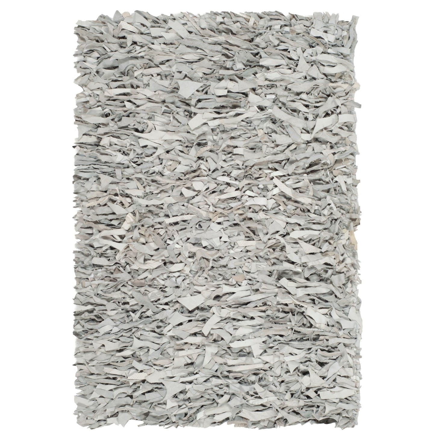 SAFAVIEH Handmade Leather Shag Blayne Modern Leather Rug