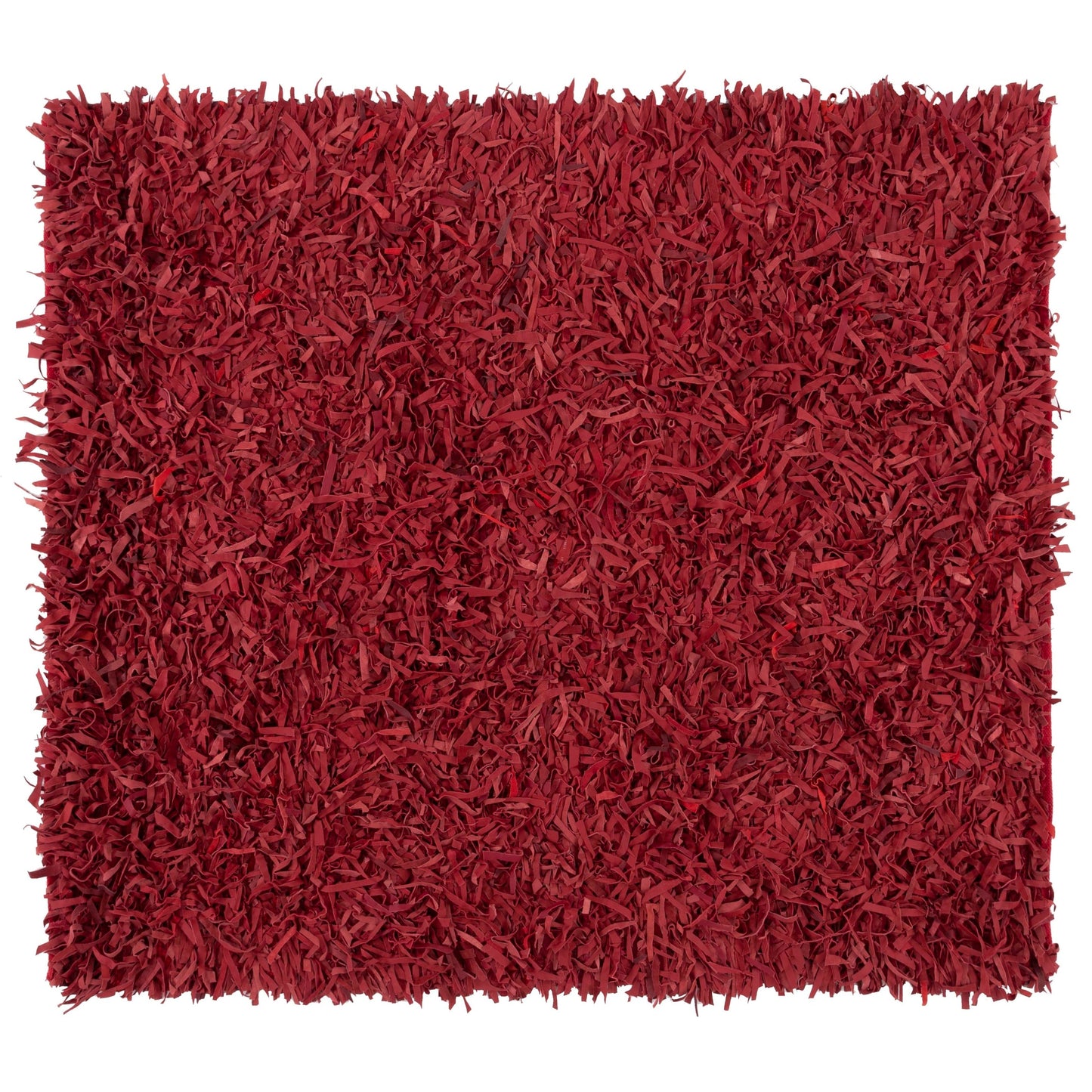 SAFAVIEH Handmade Leather Shag Doinita Modern Decorative Rug