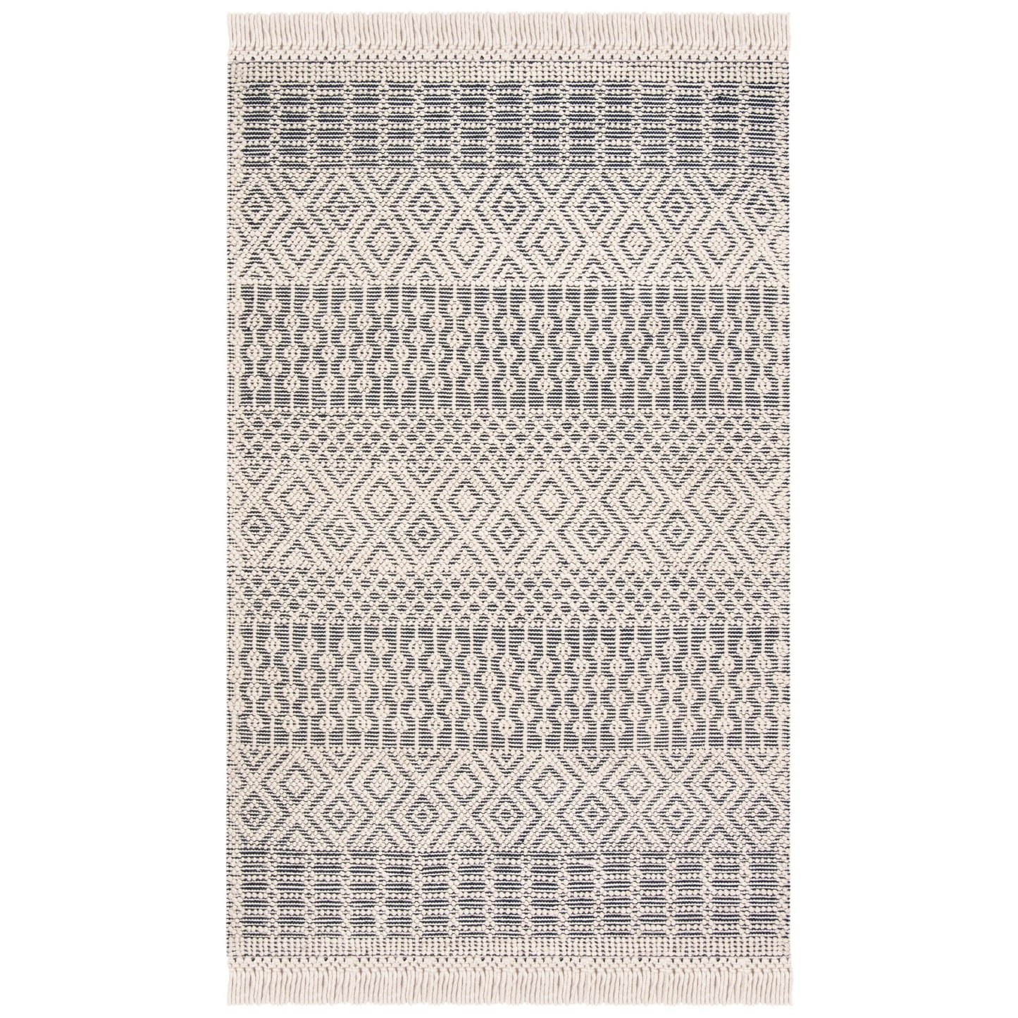 SAFAVIEH Handmade Natura Estel Wool Fringe Rug