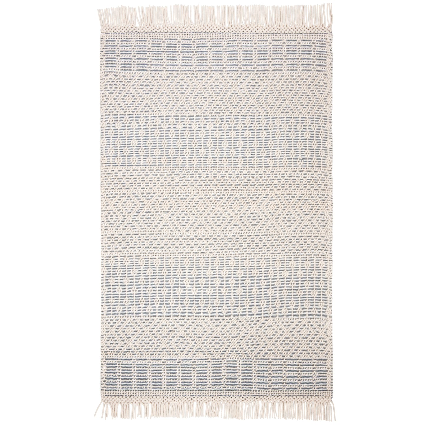 SAFAVIEH Handmade Natura Estel Wool Fringe Rug