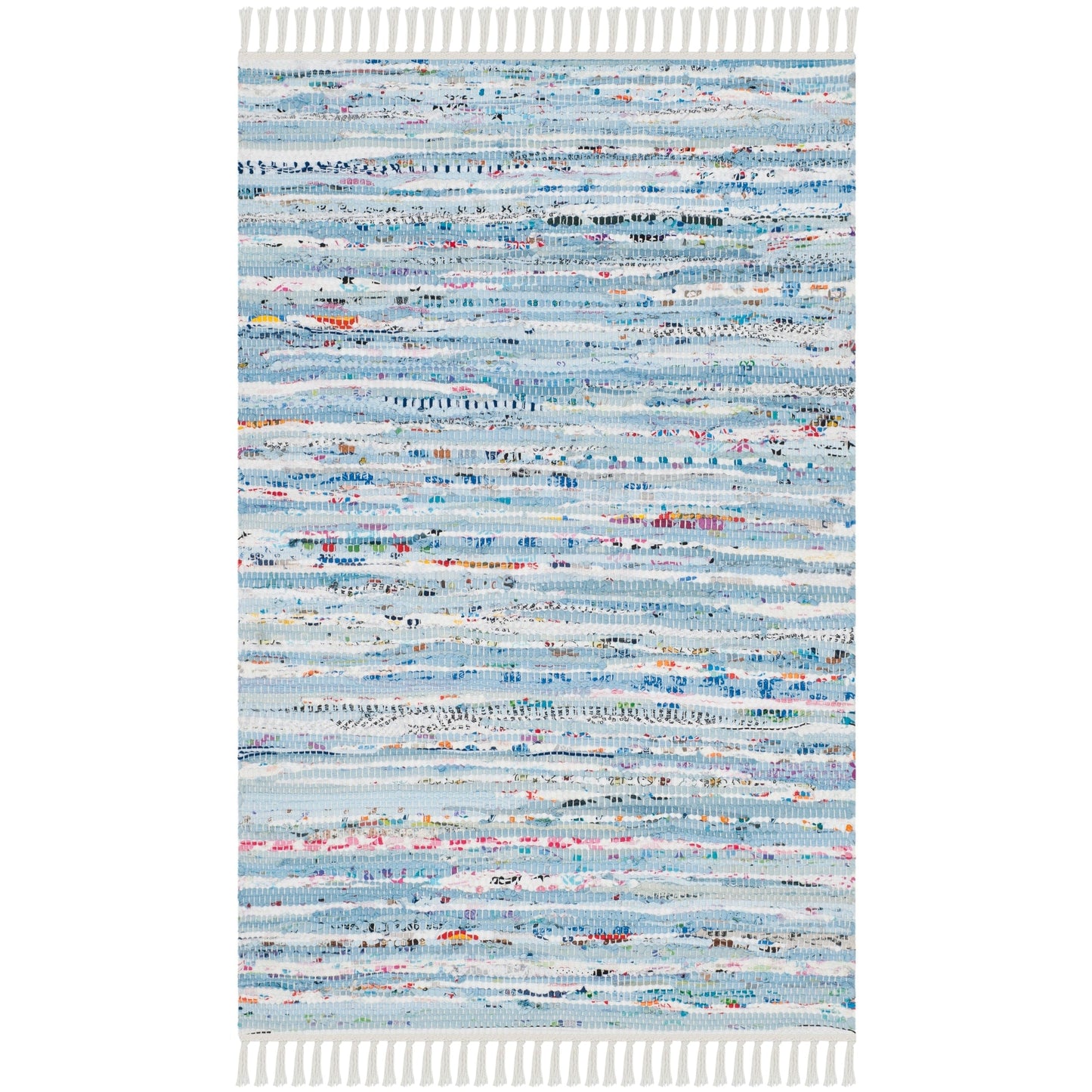SAFAVIEH Handmade Rag Rug Litzy Stripe Cotton Rug