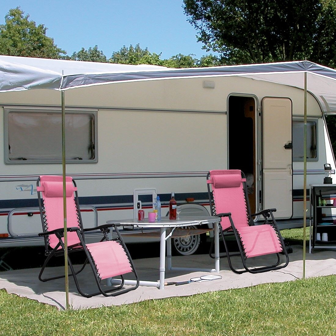 Homall Patio Zero Gravity Chair Lawn Lounge Chair with Pillow Set of 2