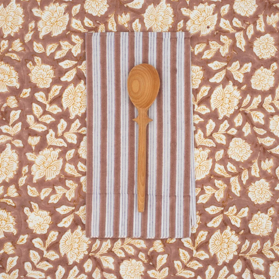 Serviettes en bois de rose de Salem : lot de 4