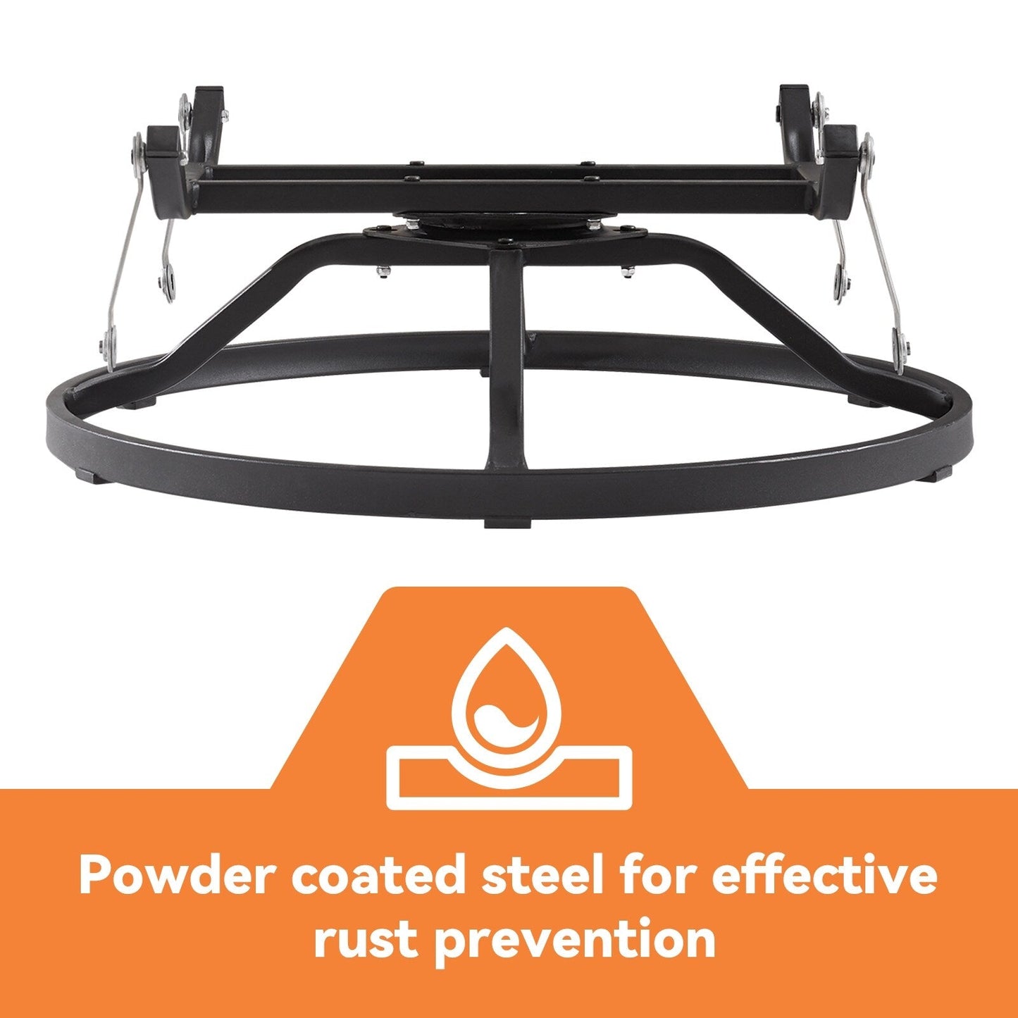 Fauteuil à bascule pivotant d'extérieur Gymojoy 3 pièces en osier avec coussin et table