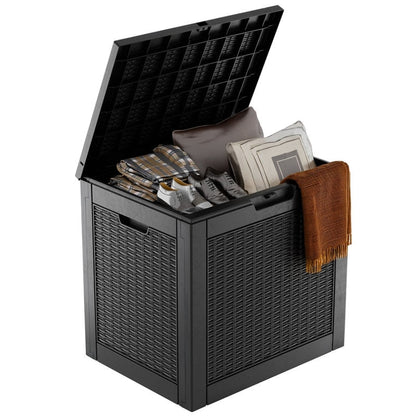 Outdoor Patio Storage Resin Lockable Deck Box