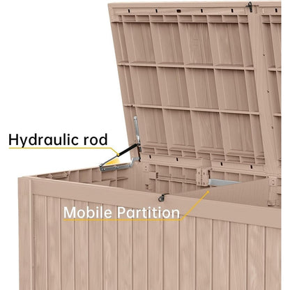 Outdoor Patio Storage Resin Lockable Deck Box