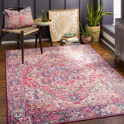 Livabliss Adenia Vintage Medallion Printed Area Rug