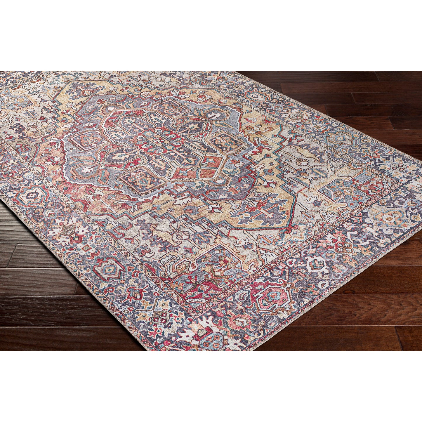 Livabliss Adenia Vintage Medallion Printed Area Rug