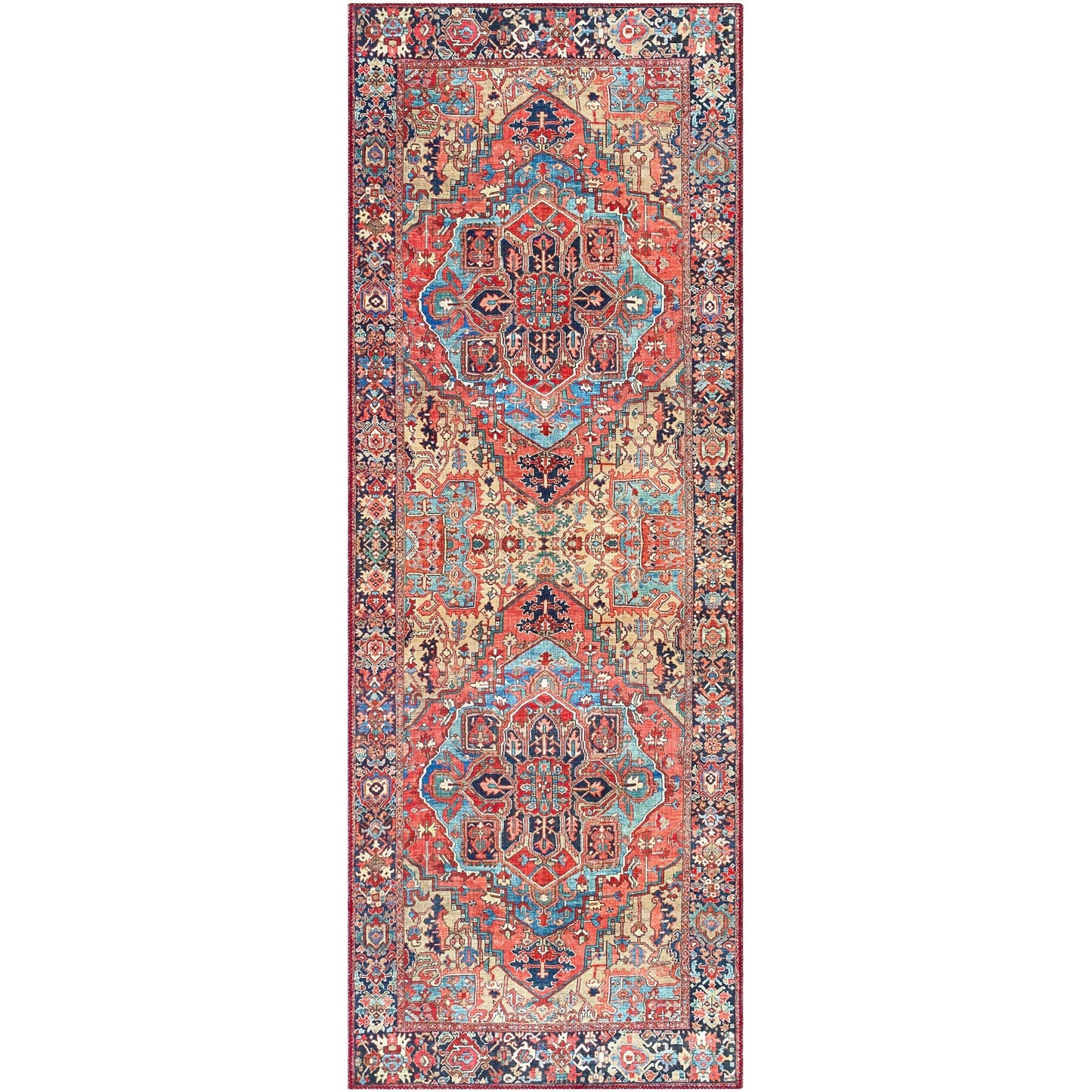 Livabliss Adenia Vintage Medallion Printed Area Rug