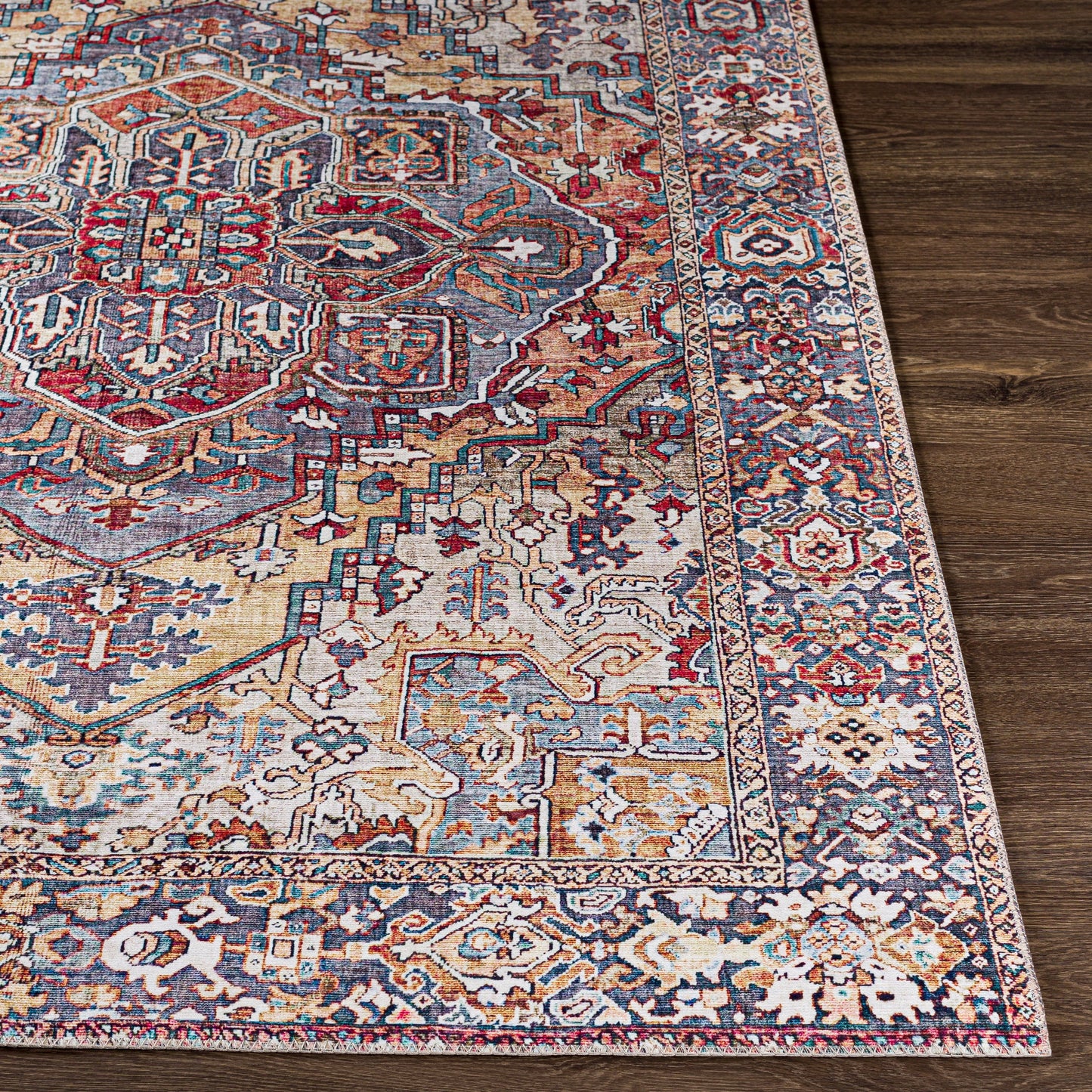 Livabliss Adenia Vintage Medallion Printed Area Rug