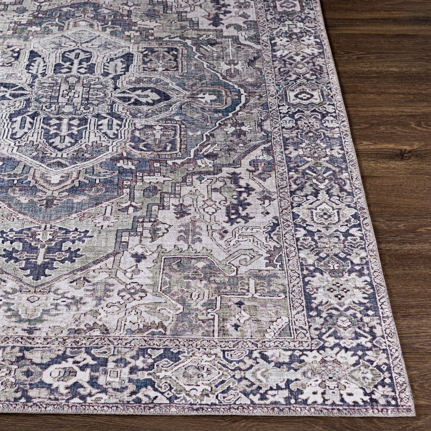 Livabliss Adenia Vintage Medallion Printed Area Rug