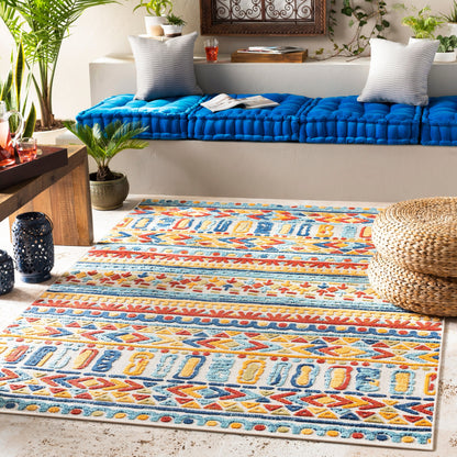 Livabliss Aldine Vibrant Boho Indoor/ Outdoor Area Rug