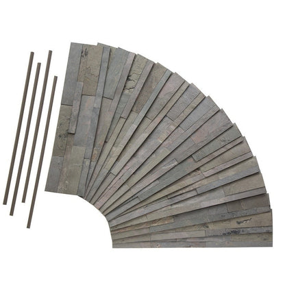 Aspect Peel and Stick Raised Stone Overlay Kitchen Backsplash Tile