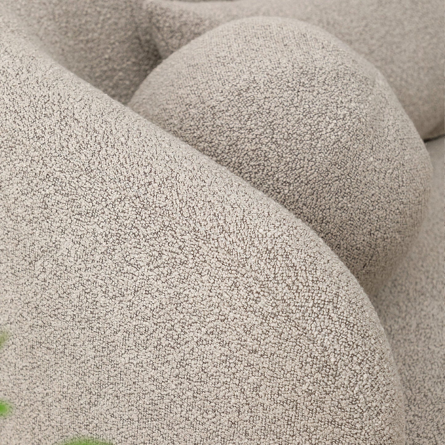 Causeuse 2 places rembourrée KINWELL Boucle avec oreillers