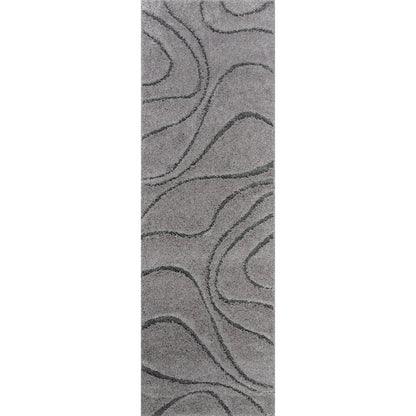 Nuloom Krista Contemporary Swirls Shag Area Rug