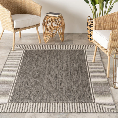 Nuloom Leah Classic Bordered Indoor/Outdoor Area Rug