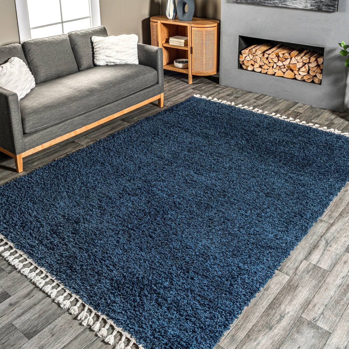 Nuloom Neva Modern Tasseled Shag Area Rug