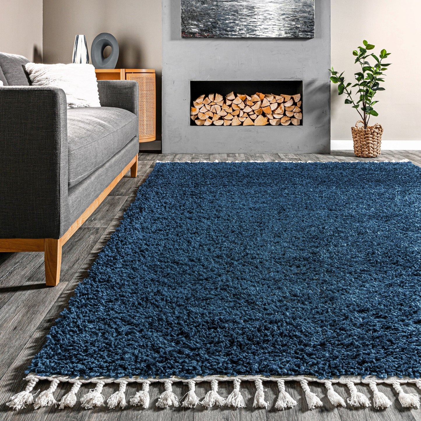 Nuloom Neva Modern Tasseled Shag Area Rug